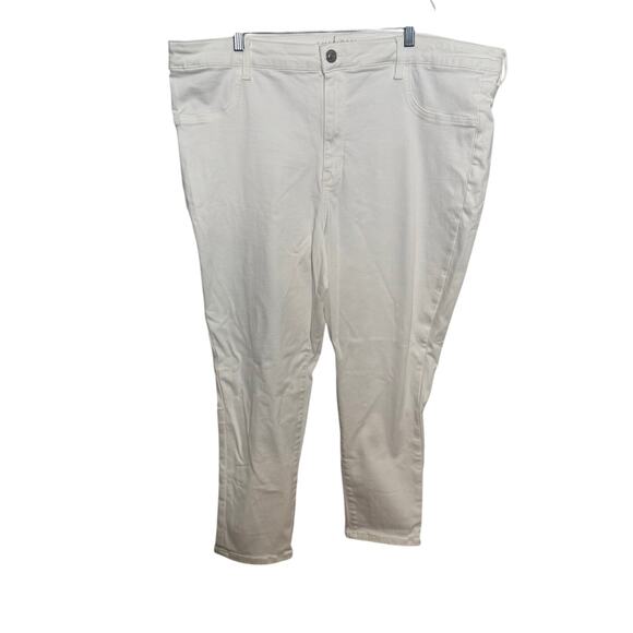 American Eagle Hi-Rise Jegging Women’s Size 24 Short White Next Level Stretch - Picture 1 of 15